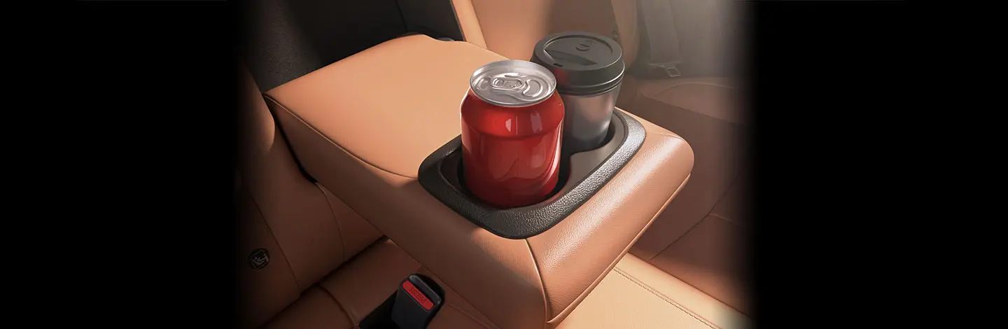 Rear Armrest with Cup Holder